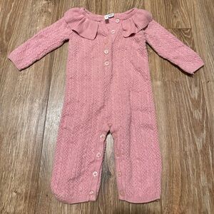 Janie and Jack Baby Girls Sweater Jumpsuit